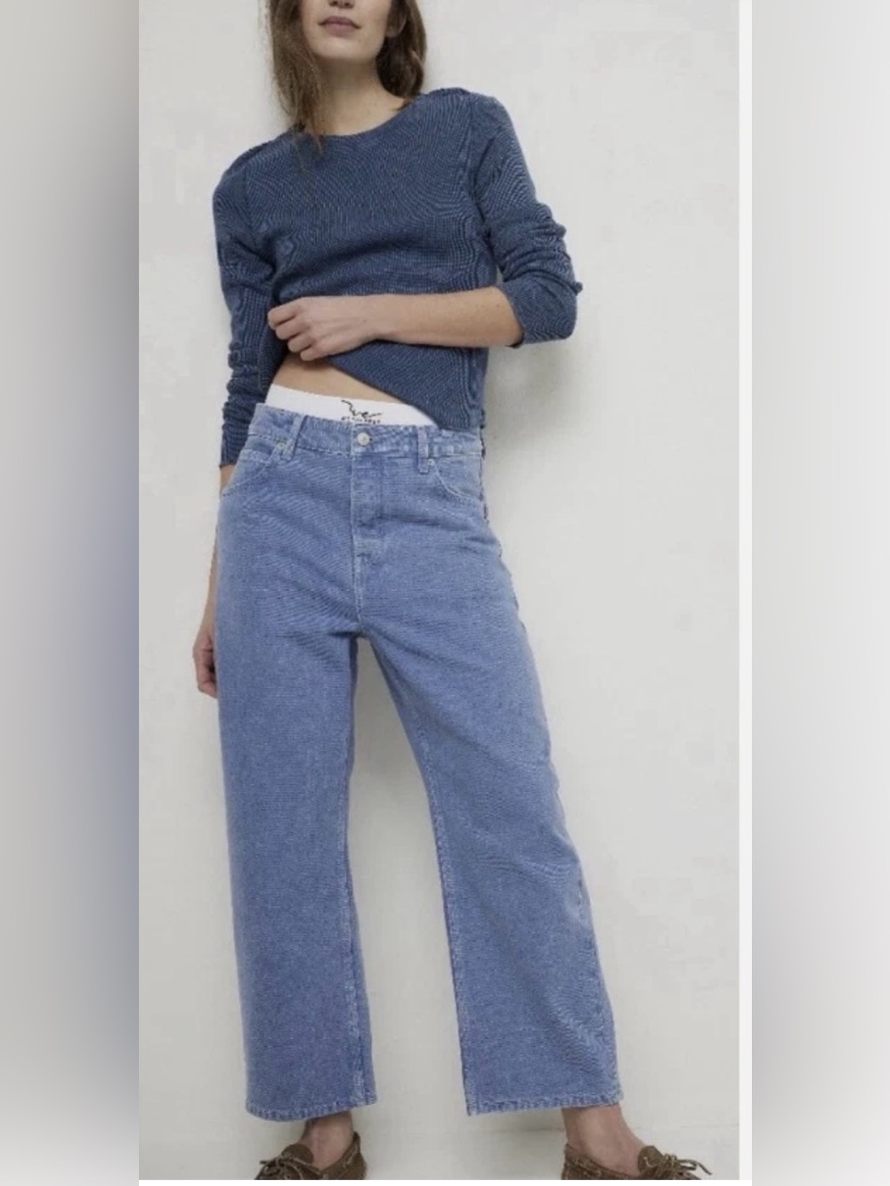 We the Free Trance boyfriend High-Rise Jeans ocean Blue 32